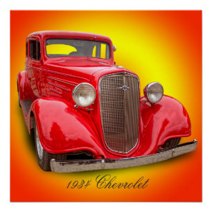 PÔSTER CHEVROLET 1934