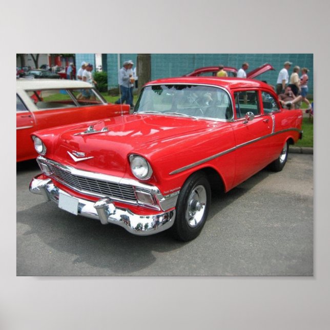 Poster Chevrolet Bel-Air 1956 (Frente)