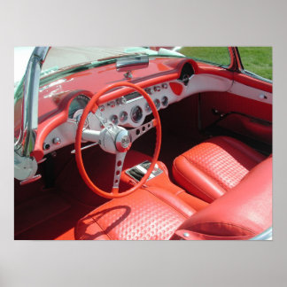 Pôster Chevrolet Corvette 1957