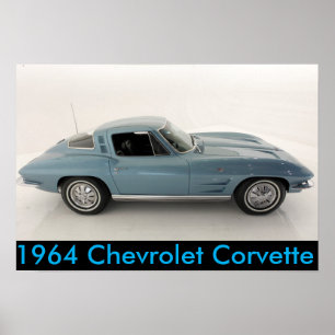 Pôster Chevrolet Corvette 1964