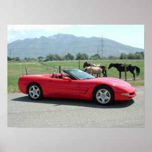 Pôster Chevrolet Corvette C5 convertível