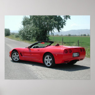 Pôster Chevrolet Corvette C5 convertível