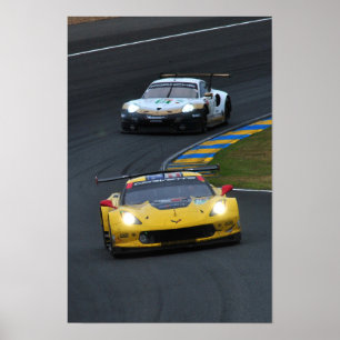 Poster Chevrolet Corvette C7.R no64 24 Horas de Le Mans