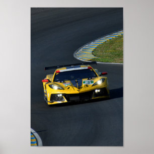 Poster Chevrolet Corvette C8.R 24 Horas de Le Mans 2022