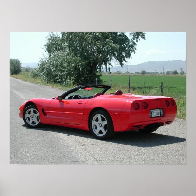 Pôster Chevrolet Corvette Convertível C5 (Frente)