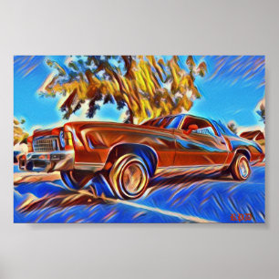 Poster Chevrolet Monte Carlo, de 70 anos, Arte de Cavalei