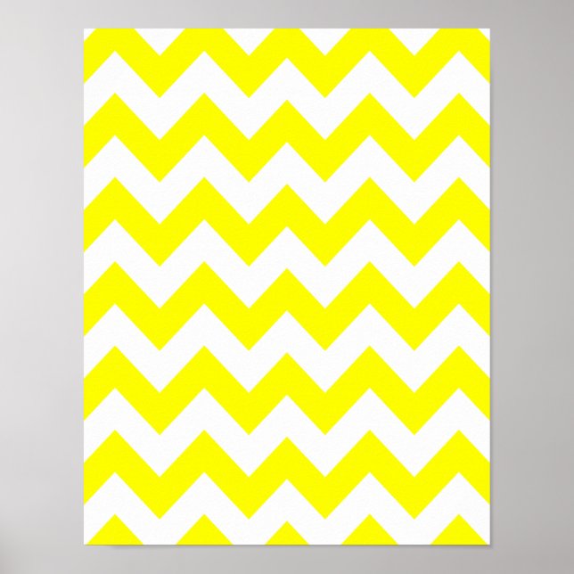 Poster Chevron Amarelo (Frente)