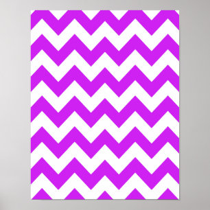 Pôster Chevron corajoso roxo