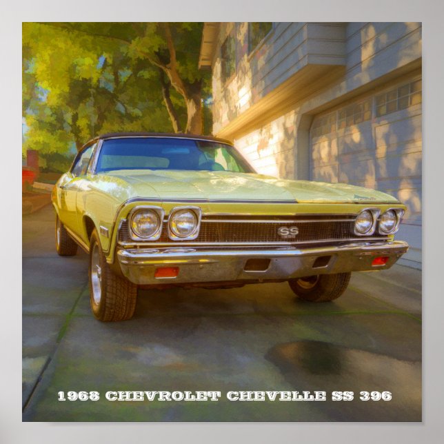 POSTER CHEVY CHEVELLE SS 396 1968 (Frente)