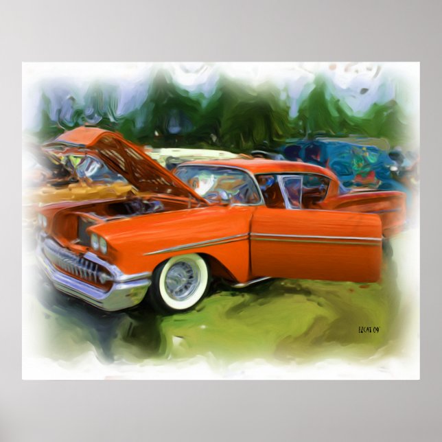 Poster Chevy Impala 1958 (Frente)