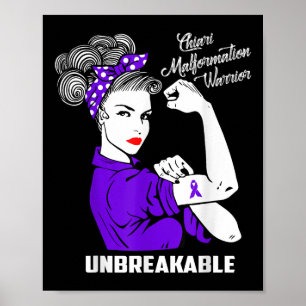 Poster Chiari Malformation Warrior Camisas Inseparáveis