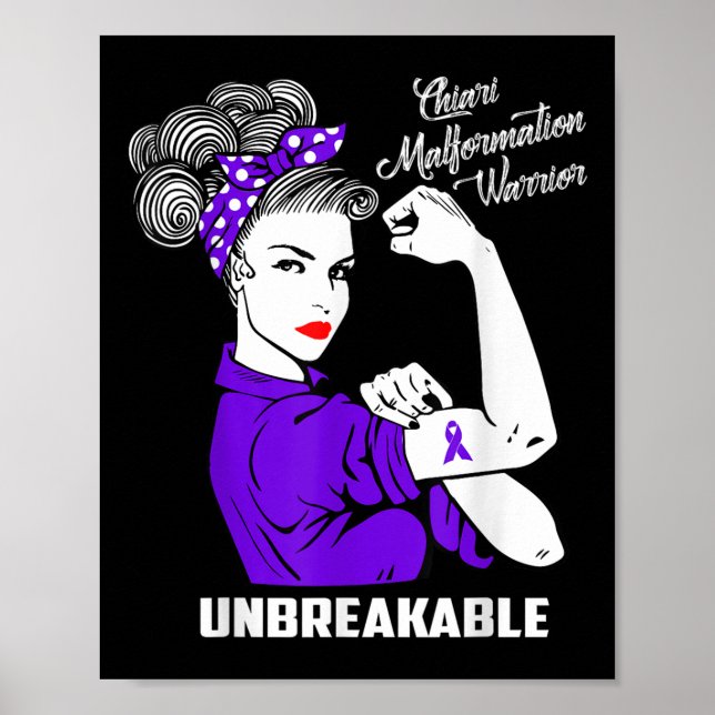 Poster Chiari Malformation Warrior Camisas Inseparáveis (Frente)