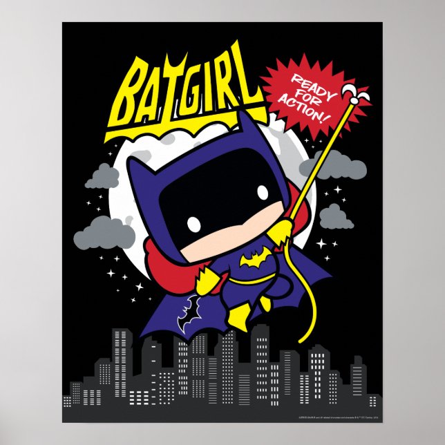 Pôster Chibi Batgirl Ready For Action (Frente)