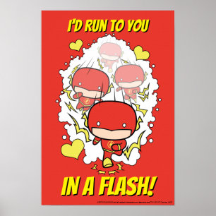 Poster Chibi Flash - Eu correria para você em um Namorado