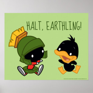 Pôster Chibi MARVIN THE MARTIAN™ & DAFFY DUCK™