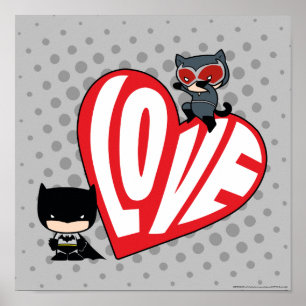 Poster Chibi - Mulher-Gato Batman