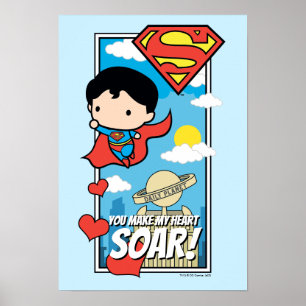 Poster Chibi Superman - Você Faz Meu Namorados De Soar D