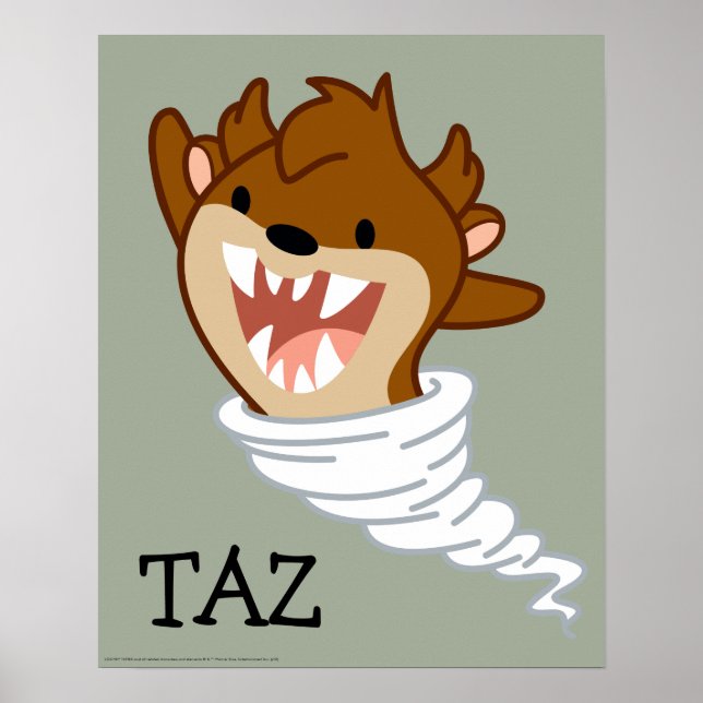 Pôster Chibi Tornado TAZ™ (Frente)