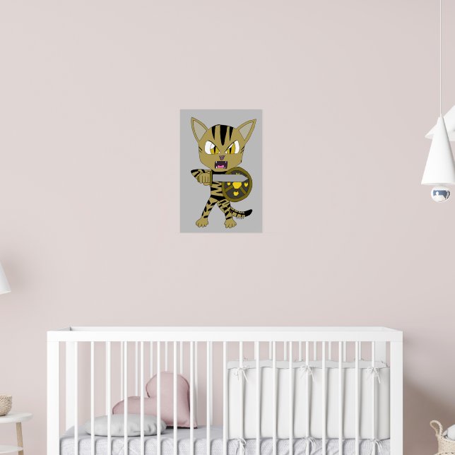 Poster Chibi Warrior Cat (Berçário 2)