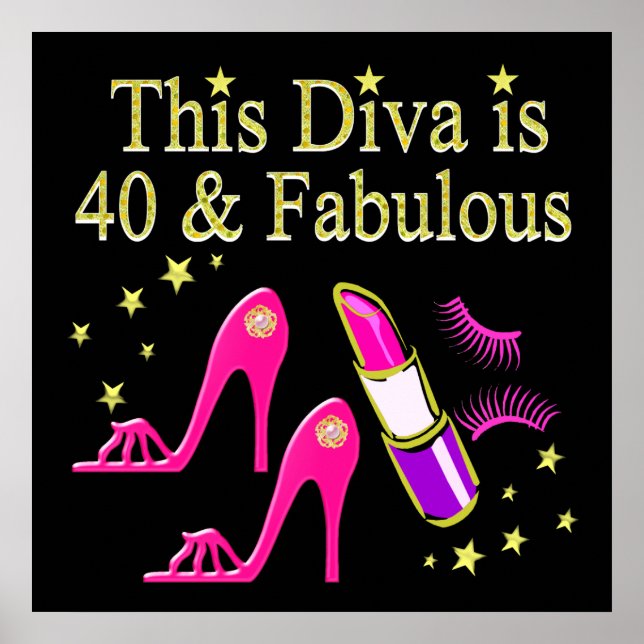 PÔSTER CHIC 40 E FABULOUS FASHION DESIGN (Frente)