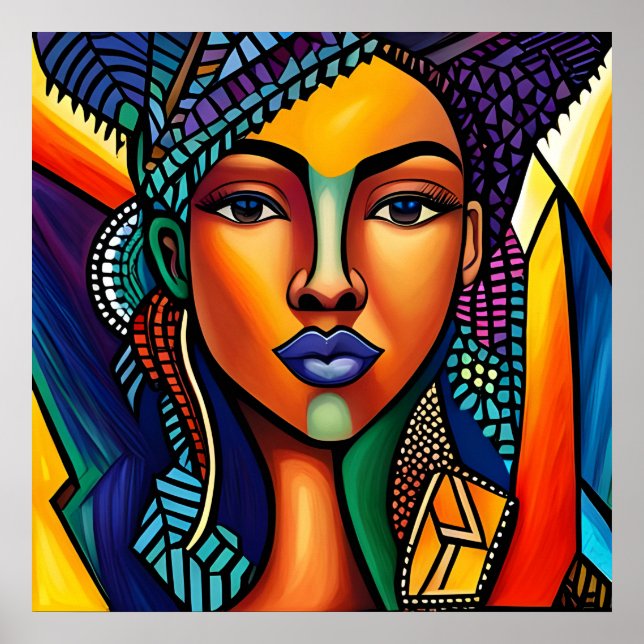 Poster Chic Afro Queen (Frente)