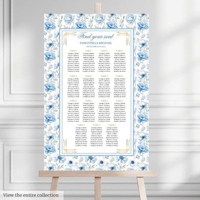 Poster Chic Bohemian Light Blue Sparkle Seating Char (Chic Bohemian Light Blue Gold Sparkle Seating Char Poster)