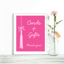 Chic Cards & Gifts Tassel Arco Sinal de Graduação 