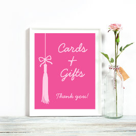 Poster Chic Cards & Gifts Tassel Arco Sinal de Graduação