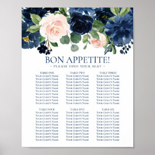Poster Chic Floral   Gráfico automático do assento do M