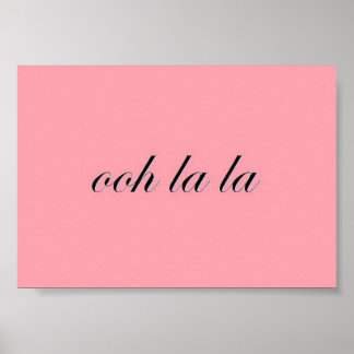 Poster Chic Francês