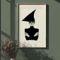 Chic Geométrico: Retrato Elegante Monocromático