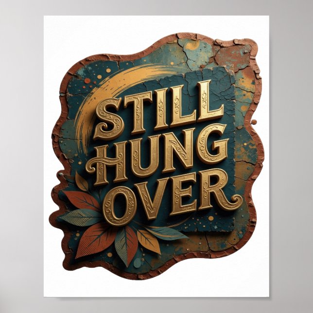 Poster Chic Gold Ainda Pendurado (Frente)