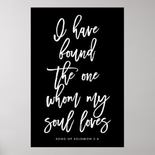 Poster Chic Hand Lettered: Encontrei Um Sinal