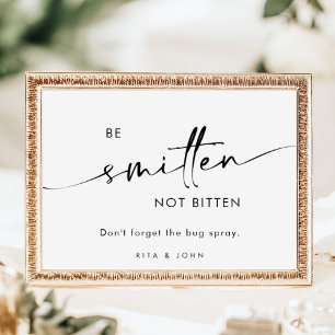 Poster Chic Modern Wedn Sunscreen e Inseto Spray Sinal