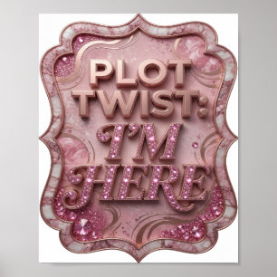 Poster Chic Ouro VIRADA DE PLOT AQUI ESTOU