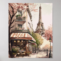 Chic Parisiense Cafe Eiffel Tower Paris França Cen