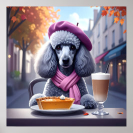 Poster Chic Poodle (Pie Pumpkin & Pumpkin Spice Latte)
