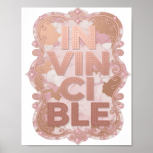Poster Chic Rosa IN VINCÍVEL Design