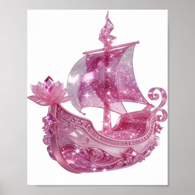 Poster Chic Rosa NAVIO ROSA BRILHANTE (Frente)
