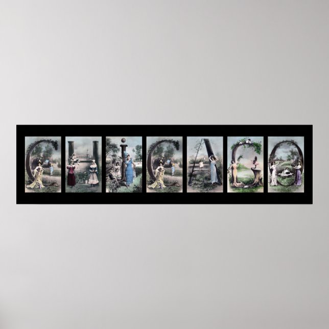 Poster ChICAGO - Alphabet - Letra Name Art (Frente)