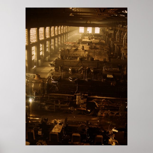 Pôster Chicago and Northwestern RR Shop (Frente)