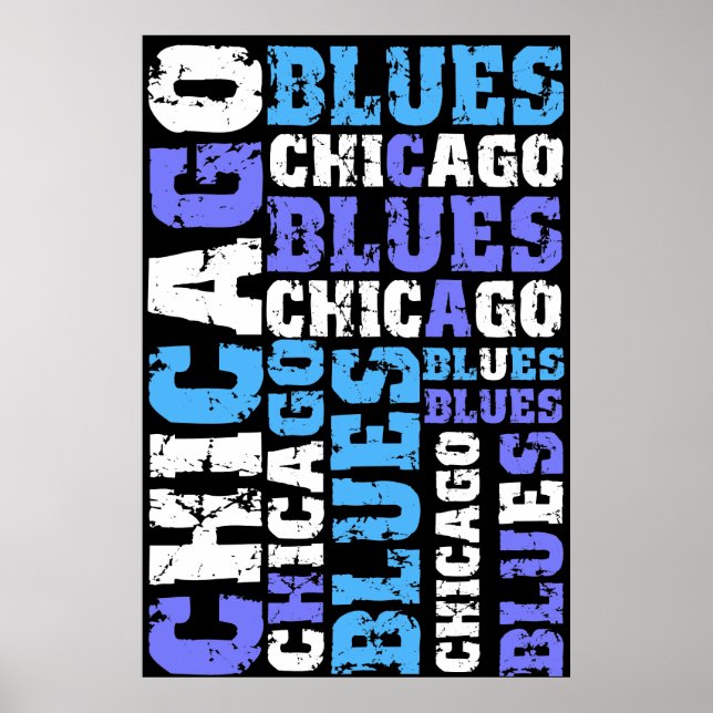 PÔSTER CHICAGO BLUES (Frente)