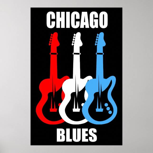 Poster Chicago Blues (Frente)
