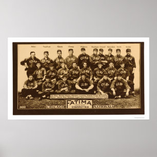 Pôster Chicago Cubs Baseball 1913