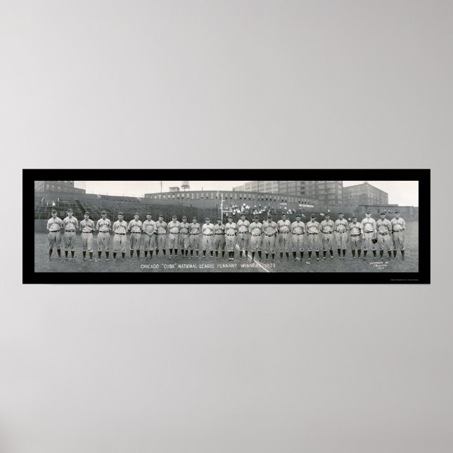 Poster Chicago Cubs Champions Foto 1929 (Frente)