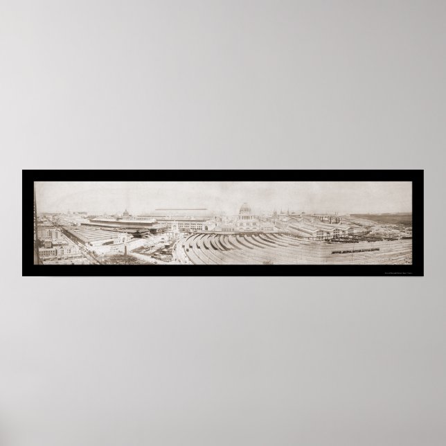 Pôster Chicago, Exposição IL 1893 (Frente)