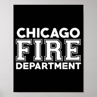 Poster Chicago Fire Rescue Department Firefighter