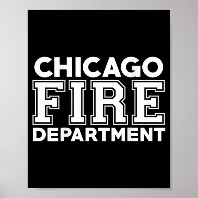 Poster Chicago Fire Rescue Department Firefighter (Frente)