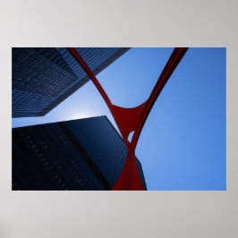 Poster Chicago Flamingo