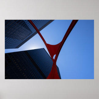 Poster Chicago Flamingo